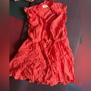 Xirena Cotton Dress Size L Large Coral Pink, worn once